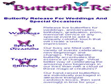 Tablet Screenshot of butterfly-release.com